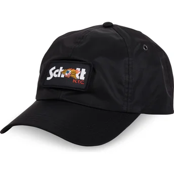 Verstellbare schwarze Curved Cap JET NR von Von Dutch x Schott NYC