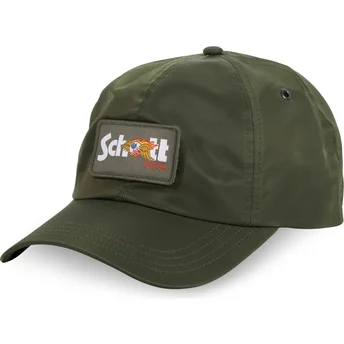 Casquette courbée verte ajustable JET K Von Dutch x Schott NYC