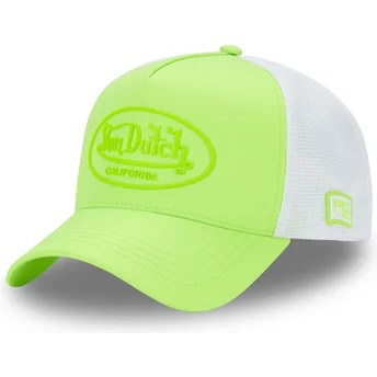 Von Dutch Grüne und weiße Trucker-Kappe FLUO 03