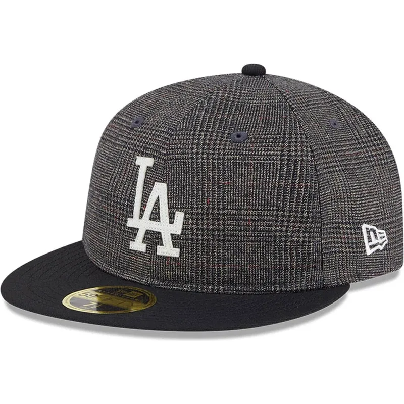 schwarze-enganliegende-flatcap-59fifty-day-retro-crown-der-los-angeles-dodgers-mlb-von-new-era