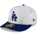 casquette-plate-blanche-et-bleue-ajustee-59fifty-day-low-profile-los-angeles-dodgers-mlb-new-era