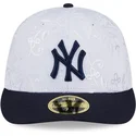 casquette-plate-bleue-marine-et-blanche-ajustee-59fifty-day-low-profile-new-york-yankees-mlb-new-era