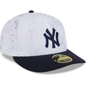 casquette-plate-bleue-marine-et-blanche-ajustee-59fifty-day-low-profile-new-york-yankees-mlb-new-era