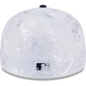 casquette-plate-bleue-marine-et-blanche-ajustee-59fifty-day-low-profile-new-york-yankees-mlb-new-era