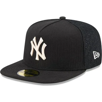 Casquette plate noire ajustée 59FIFTY Day A Frame New York Yankees MLB New Era