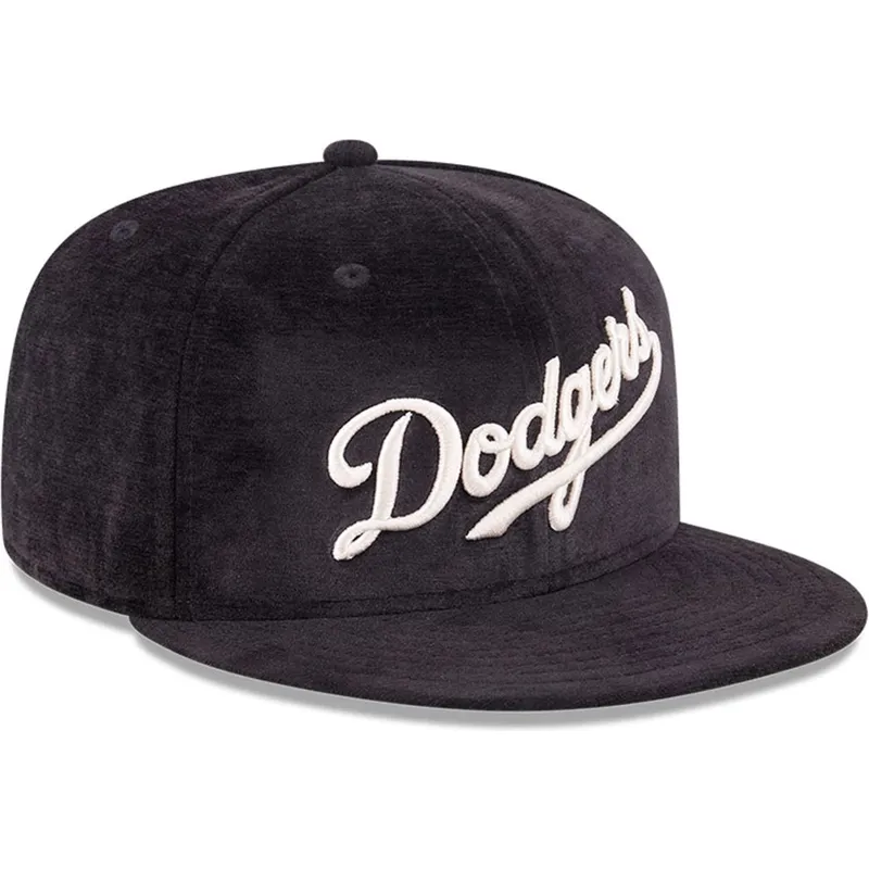 czarna-dopasowana-czapka-z-plaskim-daszkiem-59fifty-day-los-angeles-dodgers-mlb-new-era