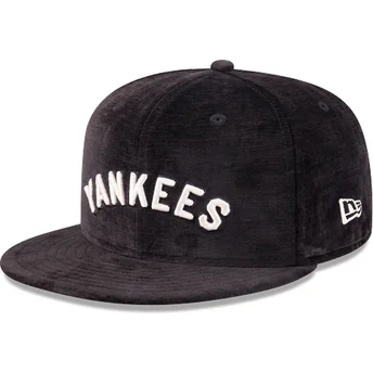 Schwarze enganliegende 59FIFTY Day Flatcap der New York Yankees MLB von New Era