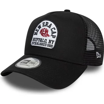 New Era A Frame Cotton Patch Black Trucker Hat