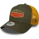 new-era-a-frame-cotton-patch-gron-och-gul-truckerkeps
