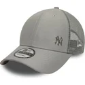 casquette-trucker-grise-ajustable-9forty-flawless-new-york-yankees-mlb-new-era