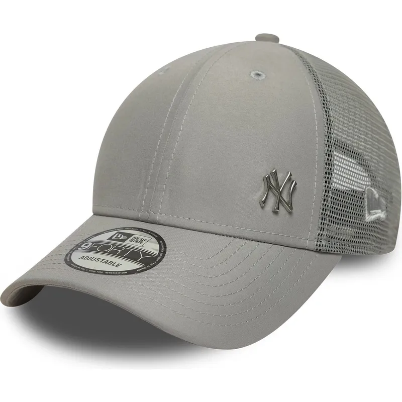 casquette-trucker-grise-ajustable-9forty-flawless-new-york-yankees-mlb-new-era