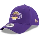 fioletowa-zakrzywiona-czapka-regulowana-dla-dziecka-9forty-the-league-los-angeles-lakers-nba-new-era