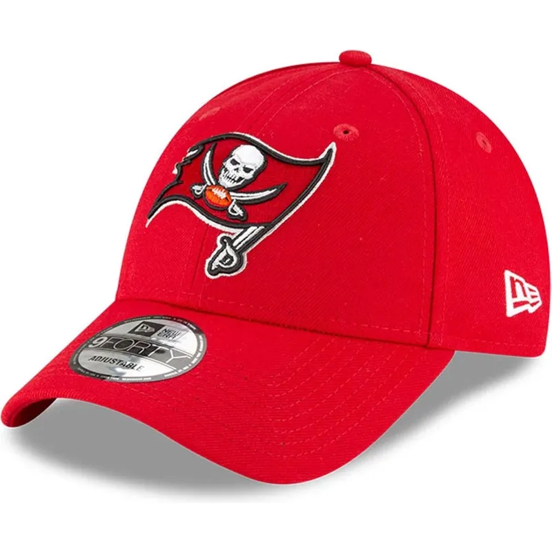 rote-verstellbare-kinder-cap-9forty-the-league-der-tampa-bay-buccaneers-nfl-von-new-era