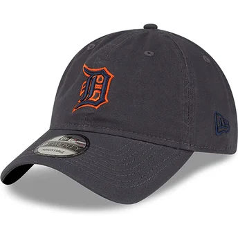 Grå böjd justerbar keps 9TWENTY Core Classic från Detroit Tigers MLB av New Era