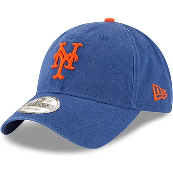 New Era New York Mets MLB 9TWENTY Core Classic justerbar blå böjd keps