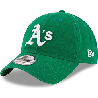 Zielona regulowana czapka z zakrzywionym daszkiem 9TWENTY Core Classic Oakland Athletics MLB New Era