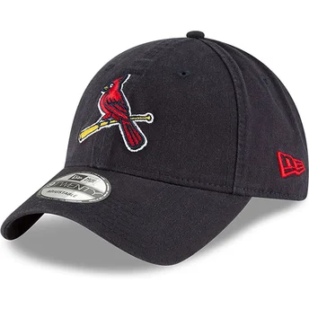 Marineblaue verstellbare gebogene Kappe 9TWENTY Core Classic der St. Louis Cardinals MLB von New Era