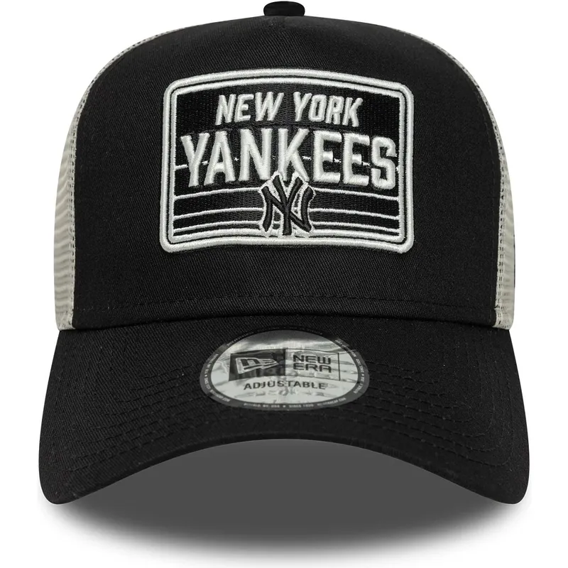 new-era-new-york-yankees-mlb-a-frame-patch-schwarz-weiss-trucker-cap