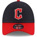 justerbar-9forty-the-league-cleveland-guardians-mlb-marinbla-och-rod-bojd-keps-fran-new-era
