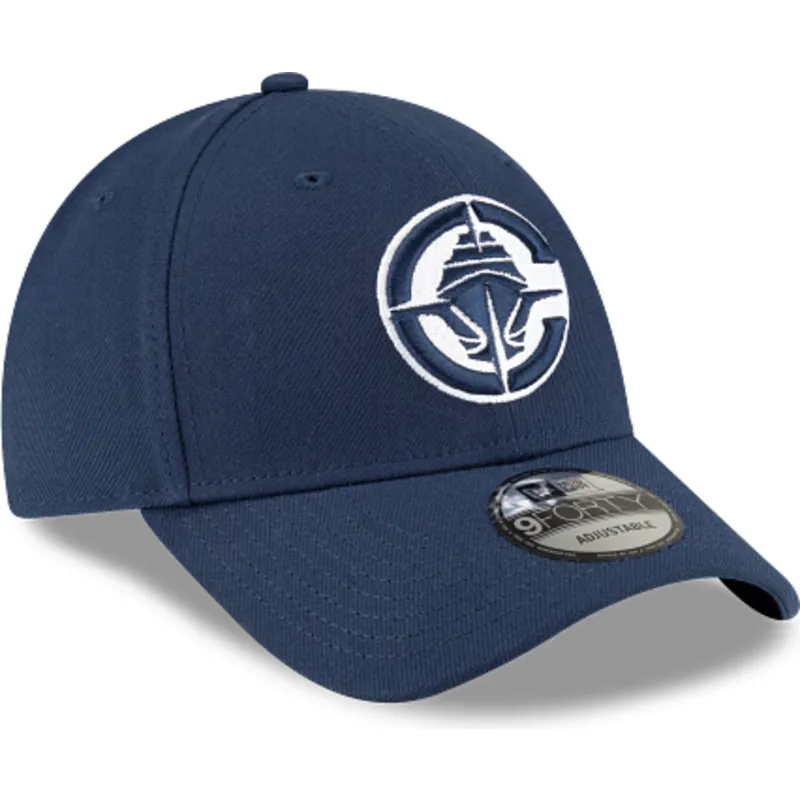 marineblaue-verstellbare-curved-cap-9forty-the-league-der-los-angeles-clippers-nba-von-new-era