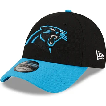 Casquette courbée noire et bleue ajustable 9FORTY The League Carolina Panthers NFL New Era