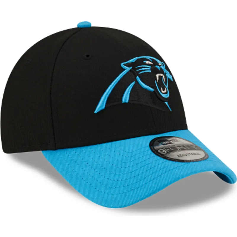 verstellbare-schwarze-und-blaue-9forty-the-league-kappe-der-carolina-panthers-nfl-von-new-era