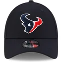 marineblaue-verstellbare-curved-cap-9forty-the-league-der-houston-texans-nfl-von-new-era