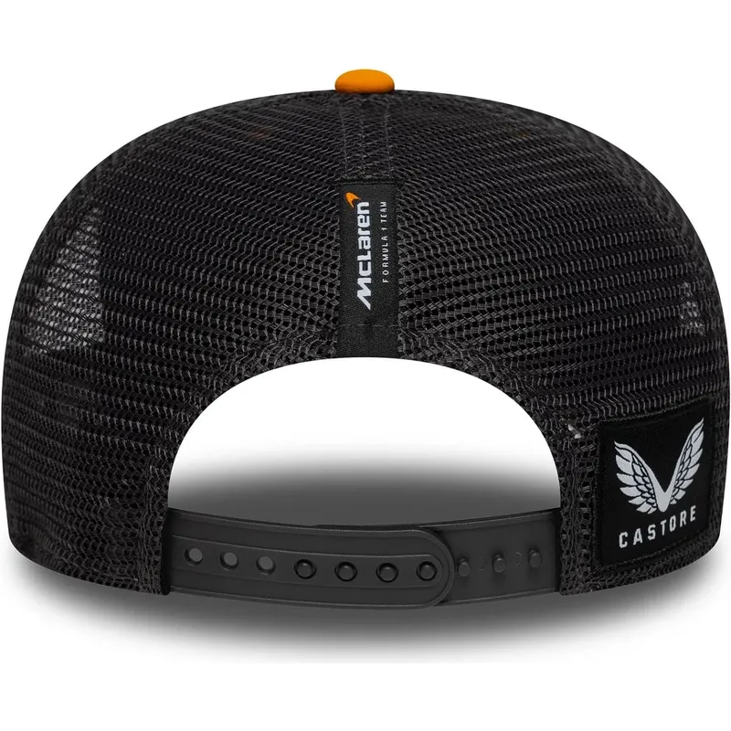 keps-trucker-orange-och-svart-9seventy-stretch-snap-fran-mclaren-racing-formula-1-av-new-era