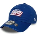 casquette-courbee-bleue-ajustable-9twenty-washed-distress-new-york-giants-nfl-new-era