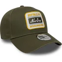 new-era-curved-brim-e-frame-washed-patch-green-snapback-cap