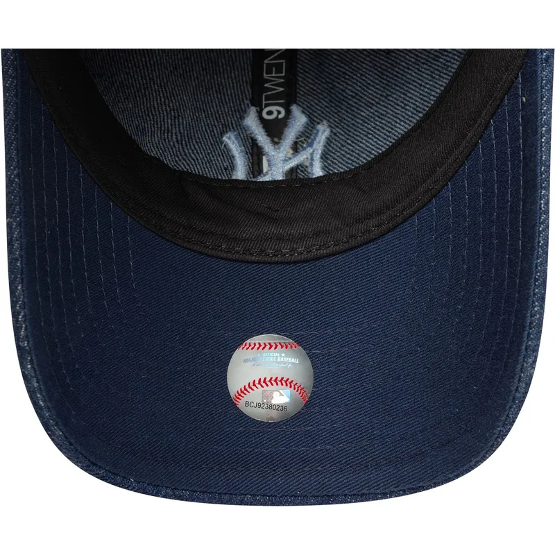 marinbla-bojd-justerbar-keps-for-dam-9twenty-denim-fran-new-york-yankees-mlb-av-new-era
