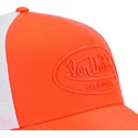 von-dutch-fluo04-orange-och-vit-truckerkeps