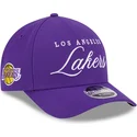 casquette-courbee-violette-snapback-9forty-m-crown-draft-2025-los-angeles-lakers-nba-new-era