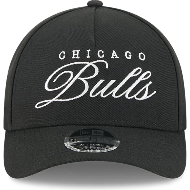 schwarze-gebogene-snapback-kappe-9forty-m-crown-draft-2025-der-chicago-bulls-nba-von-new-era