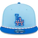 casquette-plate-bleue-snapback-9fifty-4th-july-los-angeles-dodgers-mlb-new-era