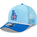 casquette-trucker-bleue-9forty-m-crown-a-frame-4th-july-los-angeles-dodgers-mlb-new-era