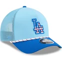 casquette-trucker-bleue-9forty-m-crown-a-frame-4th-july-los-angeles-dodgers-mlb-new-era