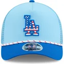 casquette-trucker-bleue-9forty-m-crown-a-frame-4th-july-los-angeles-dodgers-mlb-new-era