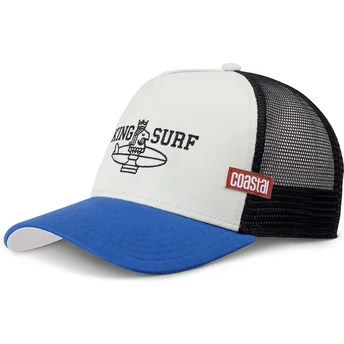 Coastal Chess Surf HFT White and Blue Trucker Hat
