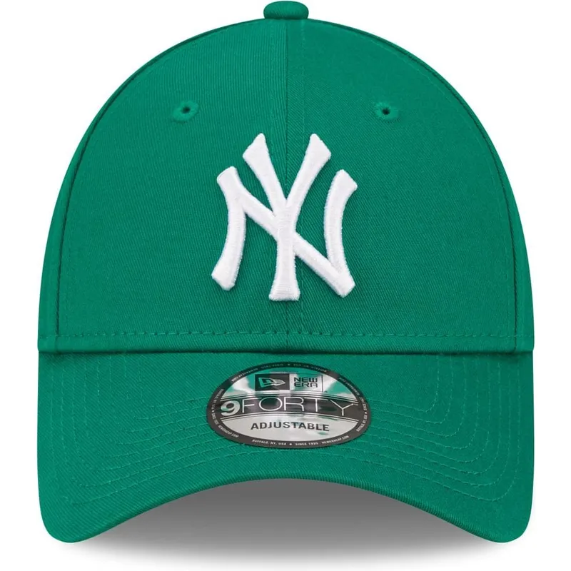 zielona-regulowana-czapka-z-daszkiem-dla-kobiet-9forty-league-essential-new-york-yankees-mlb-new-era