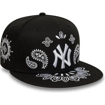 Καπέλο με ίσιο γείσο μαύρο προσαρμοσμένο 59FIFTY Paisley...