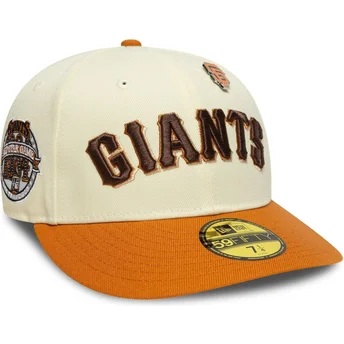 Casquette courbée beige et orange ajustée 59FIFTY All Star Game Pin San Francisco Giants MLB New Era