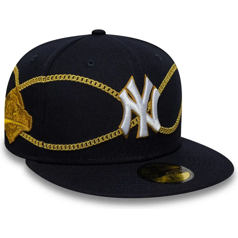 granatowa-dopasowana-czapka-z-daszkiem-59fifty-chain-wrap-new-york-yankees-mlb-new-era