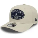 casquette-courbee-beige-snapback-9seventy-stretch-snap-patch-los-angeles-dodgers-mlb-new-era