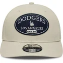 casquette-courbee-beige-snapback-9seventy-stretch-snap-patch-los-angeles-dodgers-mlb-new-era