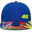 niebieska-zakrzywiona-czapka-snapback-9seventy-stretch-snap-lifestyle-valentino-rossi-vr46-motogp-new-era