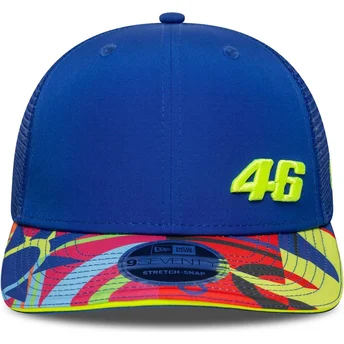Casquette courbée bleue snapback 9SEVENTY Stretch Snap Lifestyle Valentino Rossi VR46 MotoGP New Era