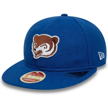Chicago Cubs MLB New Era 9FIFTY Retro Crown Heritage justerbar blå platt keps