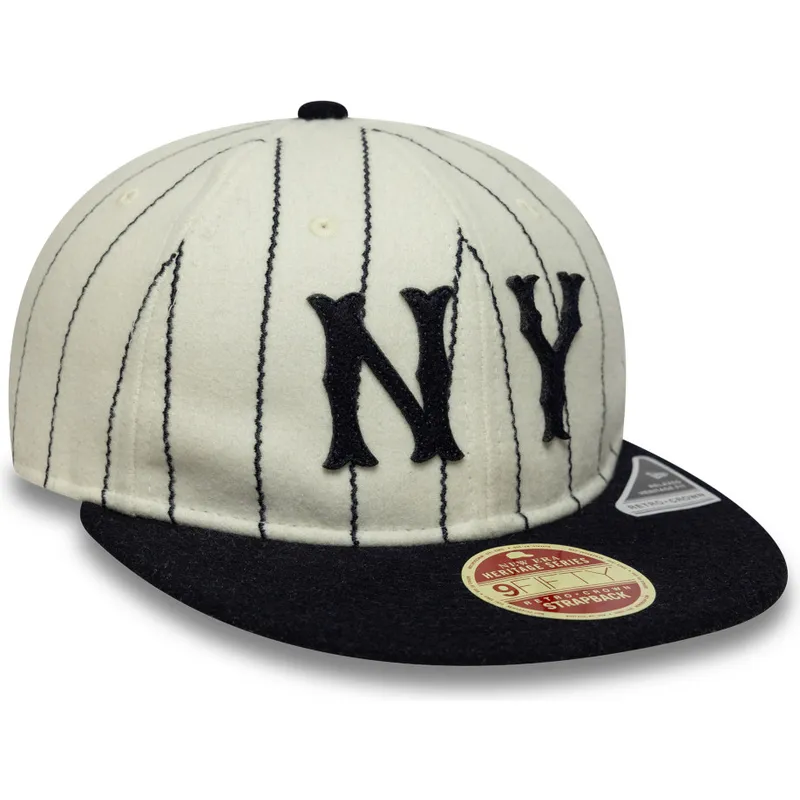 plaska-czapka-bezowo-granatowa-regulowana-9fifty-retro-crown-heritage-new-york-yankees-mlb-new-era