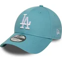 casquette-courbee-bleue-claire-ajustable-9forty-league-essential-los-angeles-dodgers-mlb-new-era
